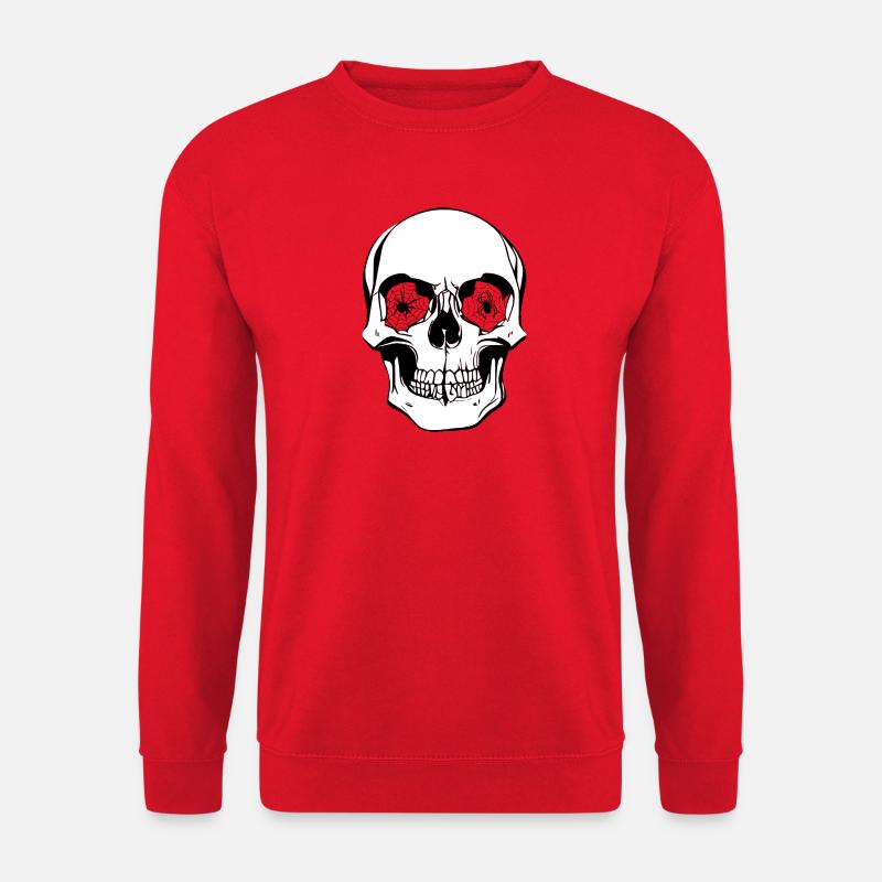 Schädel - Unisex Pullover - Rot