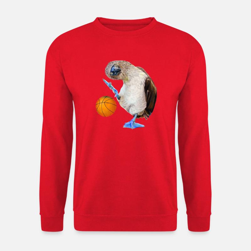 Blaufußtölpel Basketball - Unisex Pullover - Rot