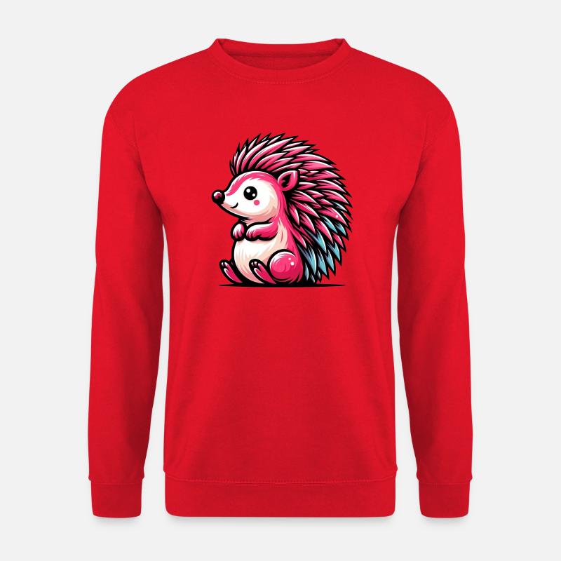 Hedgehog - Unisex Sweatshirt - red