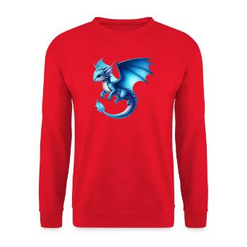 Dragon - Sweat-shirt Unisexe - rouge - Devant - Alina (178cm) & Michal (187cm)