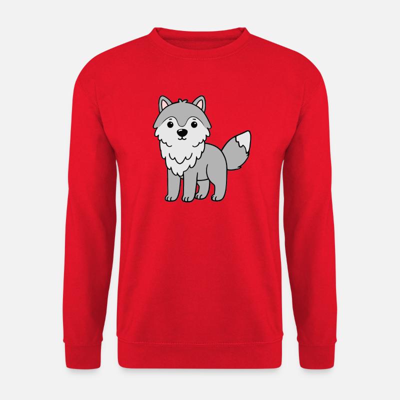 Wolf Wölfe - Unisex Pullover - Rot