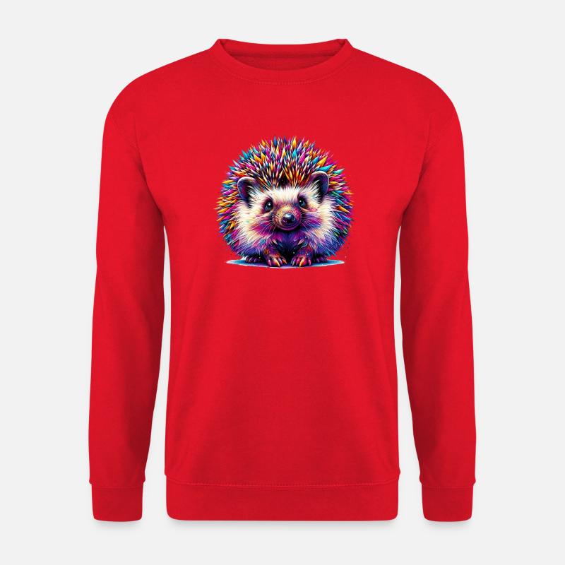 Hedgehog - Unisex Sweatshirt - red