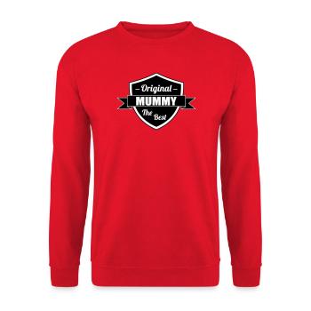 The Best Mom - Mother's Day - Unisex Sweatshirt - red - Front - Alina (178cm) & Michal (187cm)