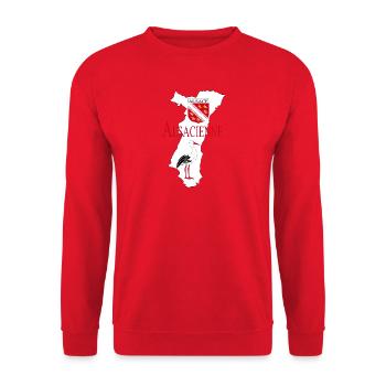 Elsässisch - Unisex Pullover - Rot - Vorne - Alina (178cm) & Michal (187cm)