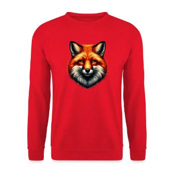 Renard - Sweat-shirt Unisexe - rouge - Devant - Alina (178cm) & Michal (187cm)