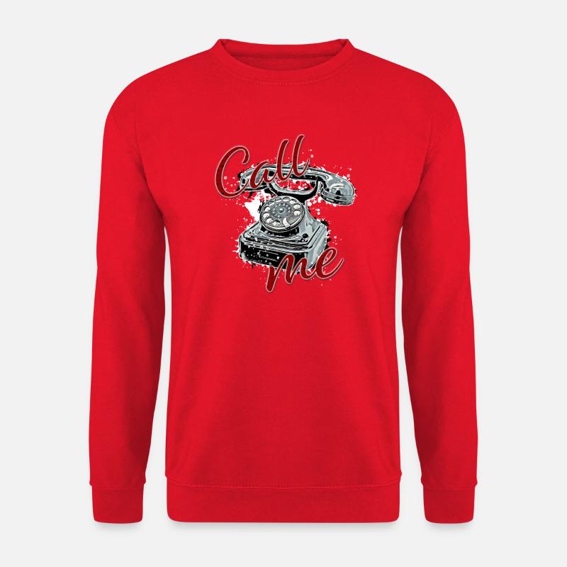 Ruf mich an !!! - Unisex Pullover - Rot