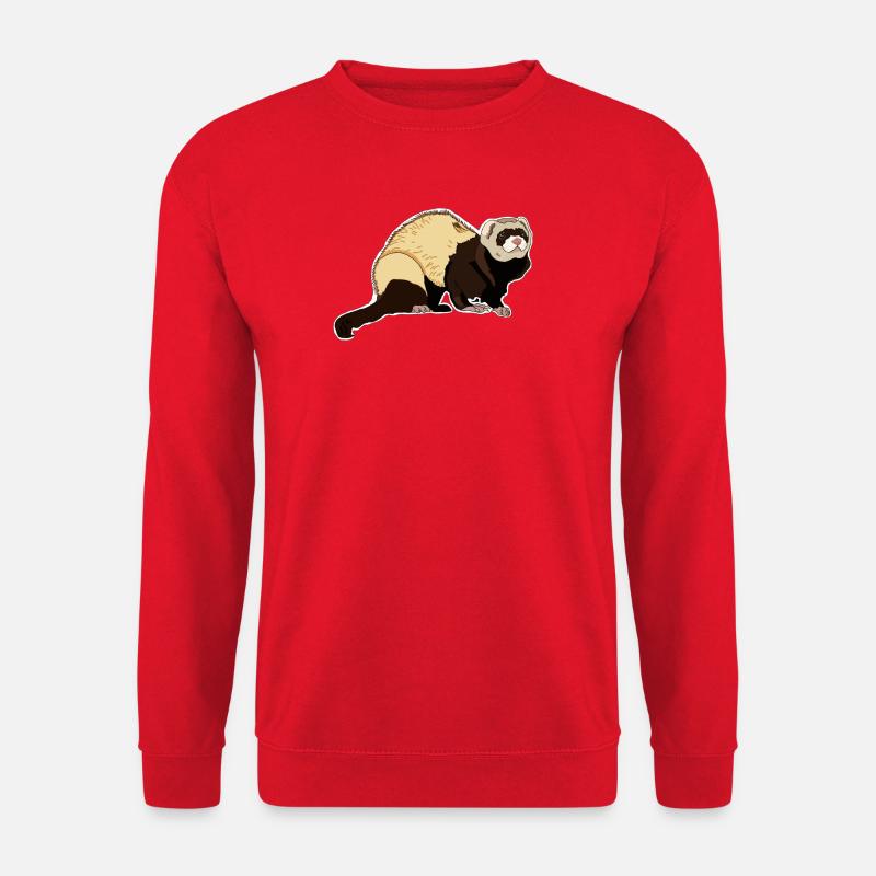 Frettchen - Unisex Pullover - Rot