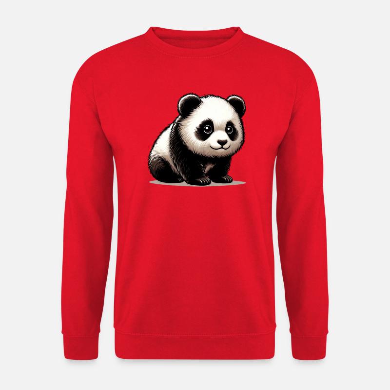 Panda - Unisex Pullover - Rot