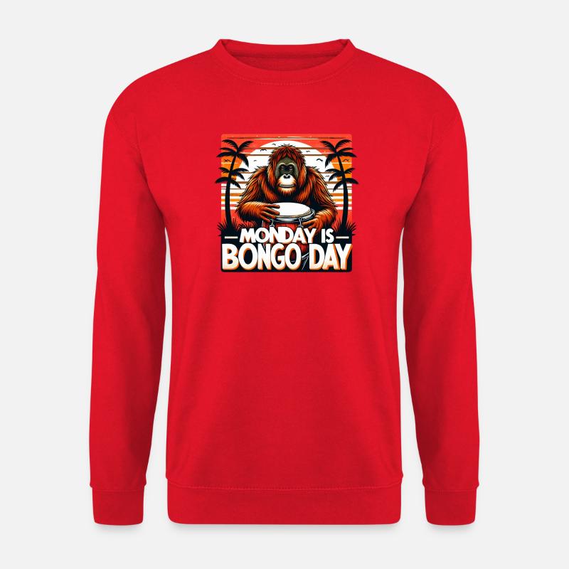 Bongo Drummers - Unisex Sweatshirt - red