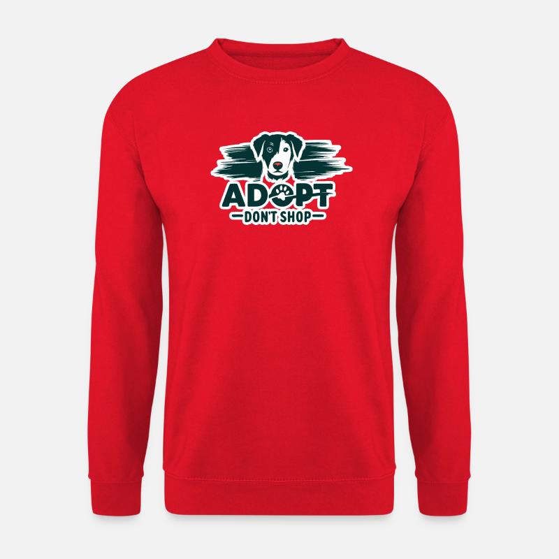 Adoptieren Sie nicht einkaufen 2 - Unisex Pullover - Rot