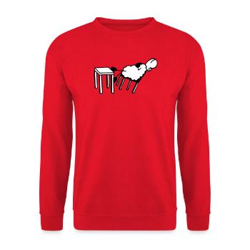 Moutons endormis - Sweat-shirt Unisexe - rouge - Devant - Alina (178cm) & Michal (187cm)