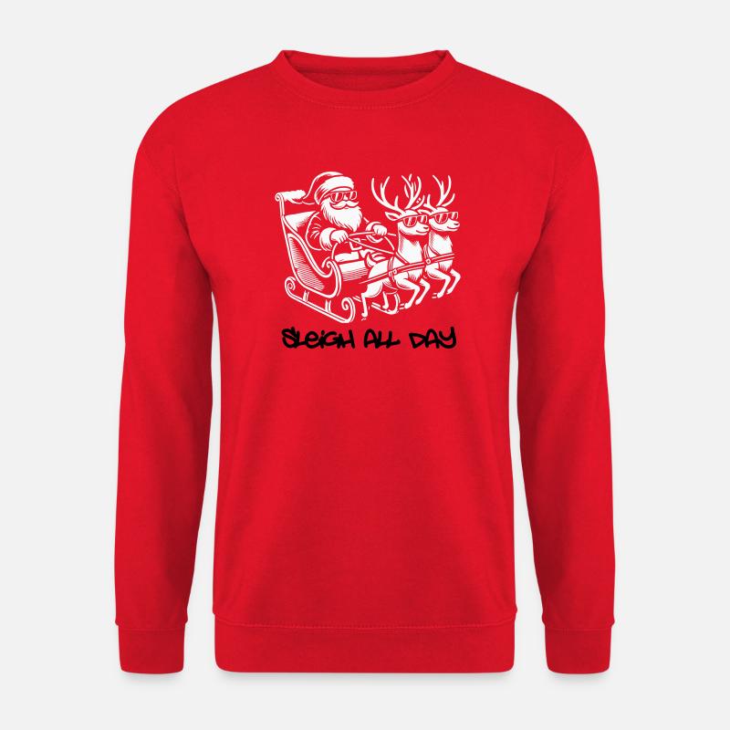 Cooler Santa – Sleigh All Day - Unisex Sweatshirt - red