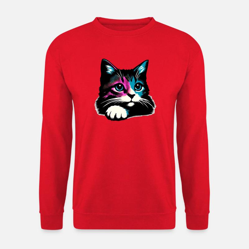 Cat - Unisex Sweatshirt - red