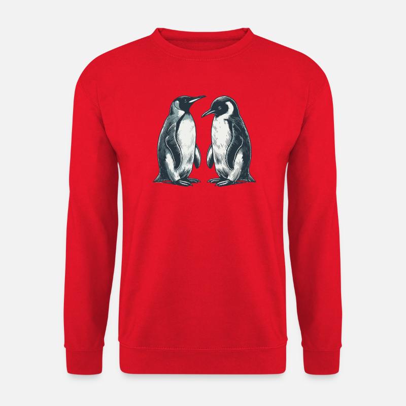 Pingouins - Sweat-shirt Unisexe - rouge
