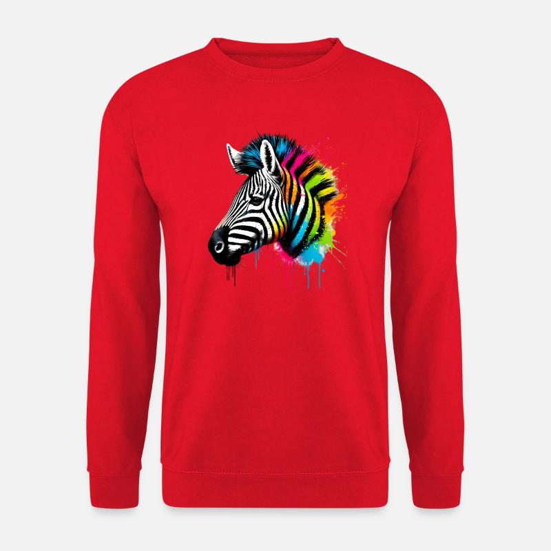 Zebra - Unisex Pullover - Rot