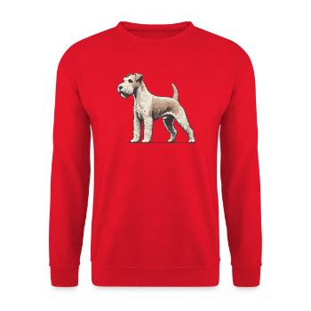 Terrier - Sweat-shirt Unisexe - rouge - Devant - Alina (178cm) & Michal (187cm)