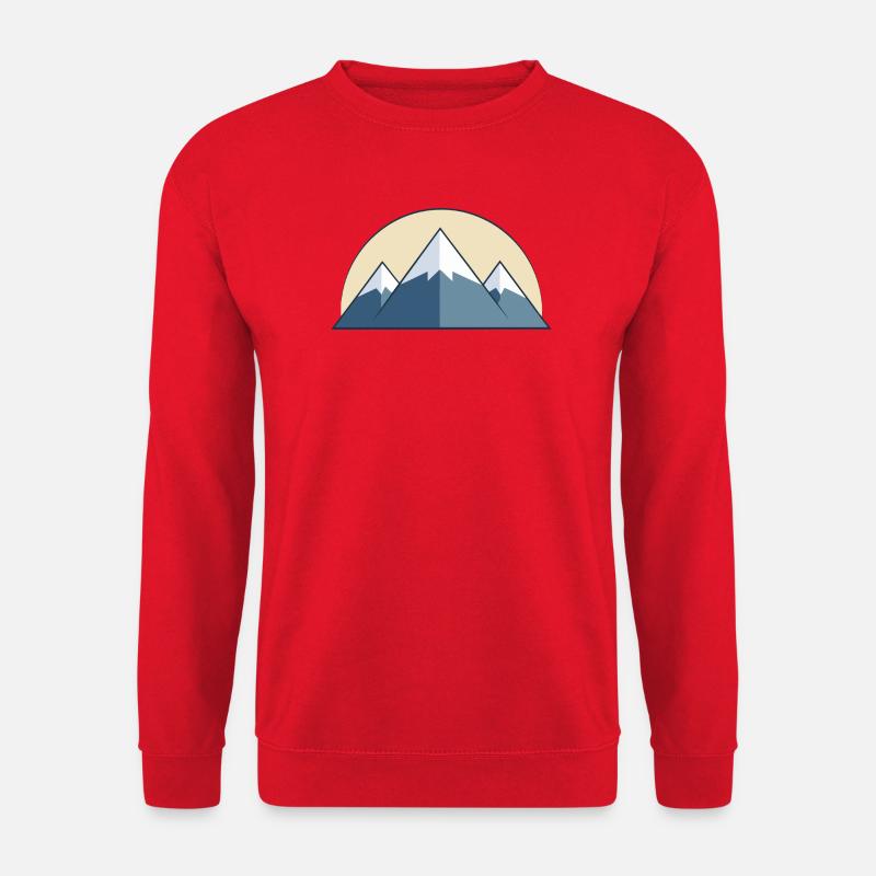 Gebirge - Unisex Pullover - Rot