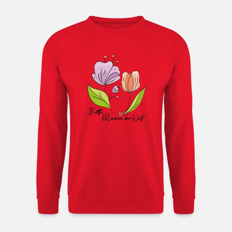 beste Mama der Welt - Unisex Pullover - Rot