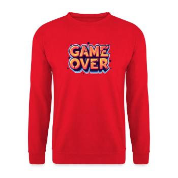 Game Over - Unisex Pullover - Rot - Vorne - Alina (178cm) & Michal (187cm)