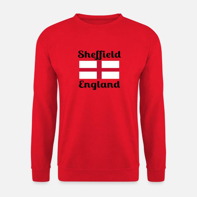 Sheffield English - Stilvolle Drucke - Unisex Pullover - Rot