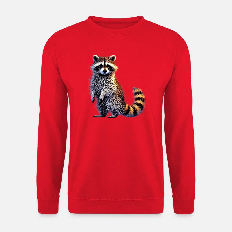 Waschbär - Unisex Pullover - Rot