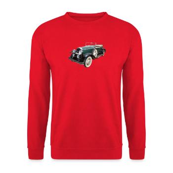 Historisches Auto - Unisex Pullover - Rot - Vorne - Alina (178cm) & Michal (187cm)