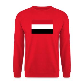 Jemen - Unisex Pullover - Rot - Vorne - Alina (178cm) & Michal (187cm)