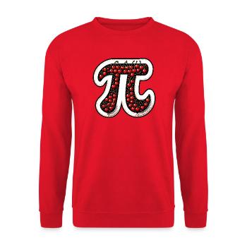 Pi Day Motif Math Fans Enseignants Étudiants - Sweat-shirt Unisexe - rouge - Devant - Alina (178cm) & Michal (187cm)