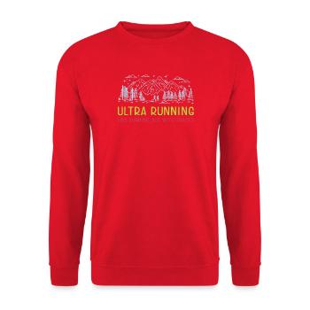 Ultra Running - Comme la course à pied, mais avec des collations - Sweat-shirt Unisexe - rouge - Devant - Alina (178cm) & Michal (187cm)