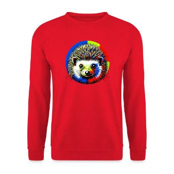 Hérisson - Sweat-shirt Unisexe - rouge - Devant - Alina (178cm) & Michal (187cm)