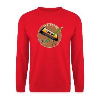 Musik der alten Schule - Unisex Pullover - Rot - Vorne - Alina (178cm) & Michal (187cm)