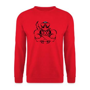 Alpha scorpio Deluxe - Unisex Pullover - Rot - Vorne - Alina (178cm) & Michal (187cm)
