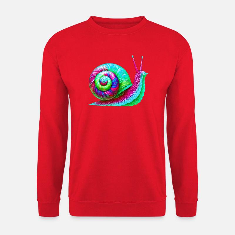 Schnecke - Unisex Pullover - Rot
