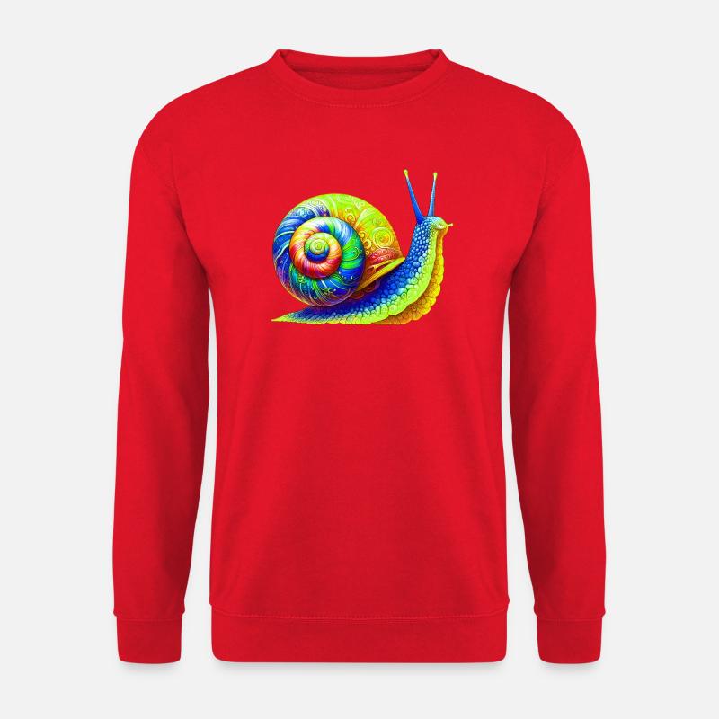 Schnecke - Unisex Pullover - Rot