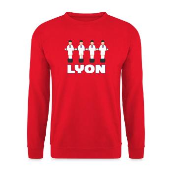 Lyon - Unisex Pullover - Rot - Vorne - Alina (178cm) & Michal (187cm)