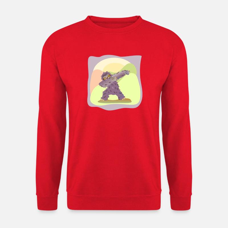 DABBING DANCING DANCING SLOTH - Unisex Sweatshirt - red