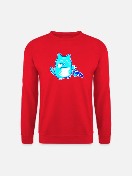 Prankster Cat - Unisex Sweatshirt - red