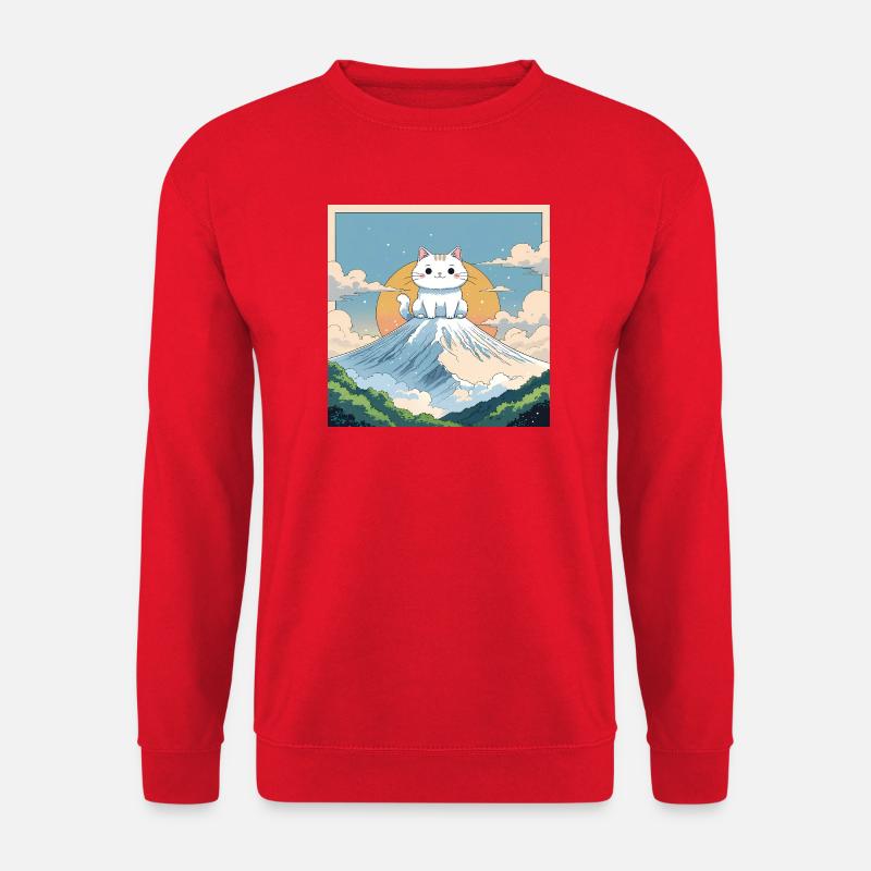 Fuji Kitten - Unisex Pullover - Rot