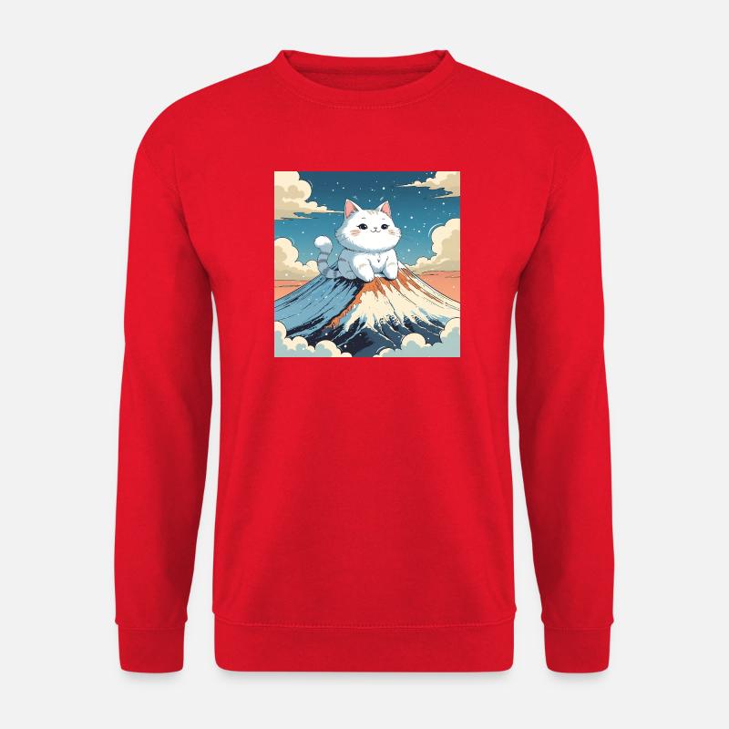 Fuji Kitten - Unisex Pullover - Rot