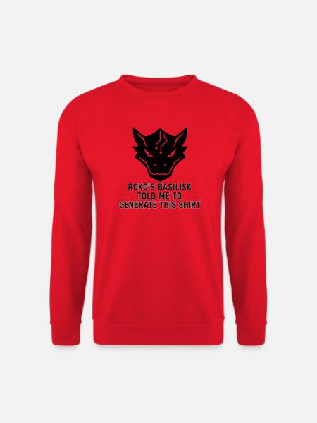 Generated by the Basilisk - Unisex Sweatshirt - red