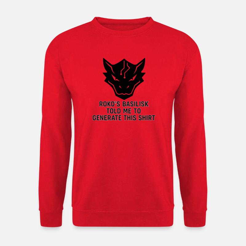 Généré par le Basilic - Sweat-shirt Unisexe - rouge