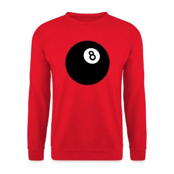 Black Eight - Unisex Sweatshirt - red - Front - Alina (178cm) & Michal (187cm)