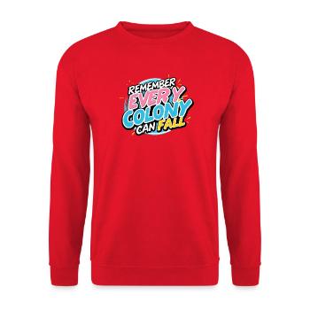Every Colony Can Fall - Unisex Pullover - Rot - Vorne - Alina (178cm) & Michal (187cm)