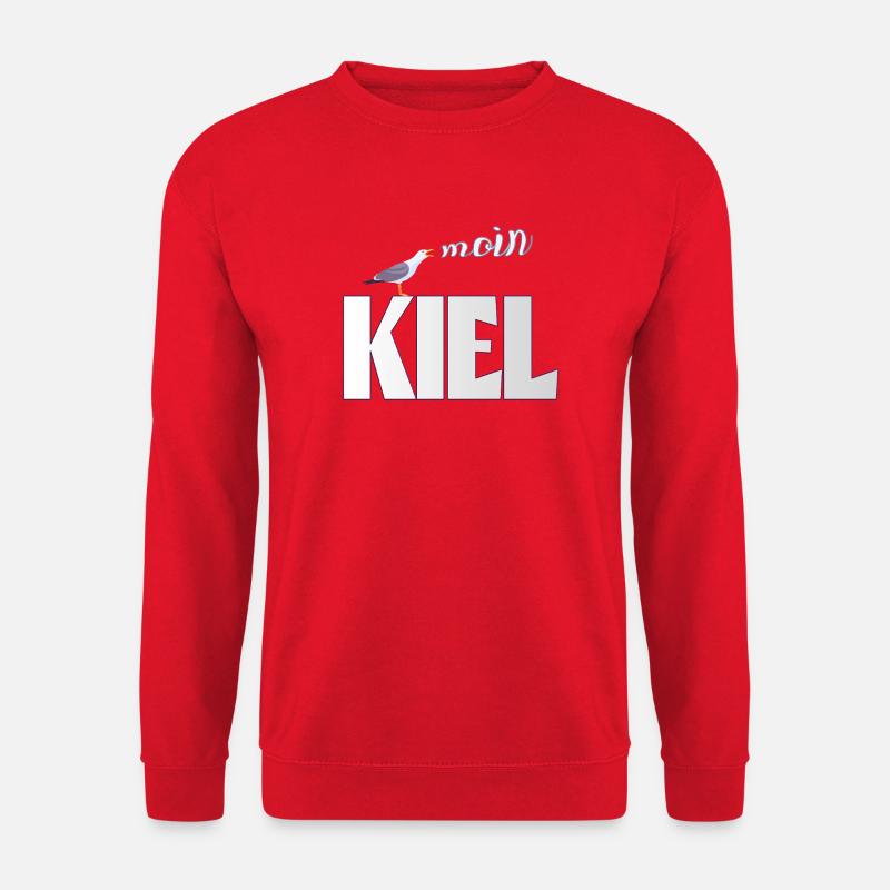 Kiel Möwe & Moin Design - Unisex Pullover - Rot