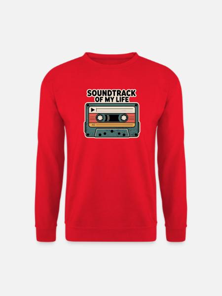 Soundtrack meines Lebens - Unisex Pullover - Rot