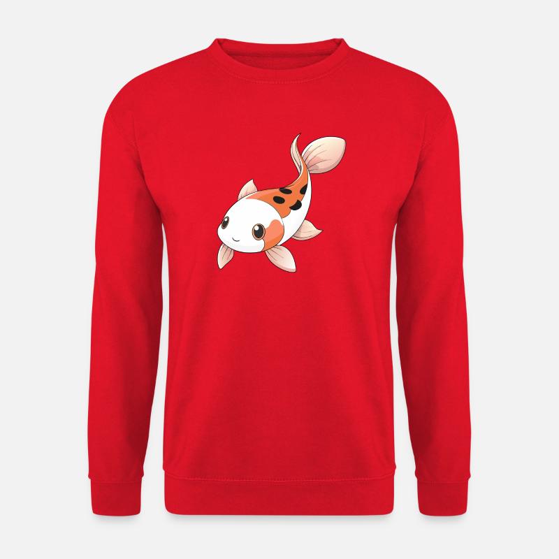 Süßer Showa-Koi-Karpfen - Unisex Pullover - Rot