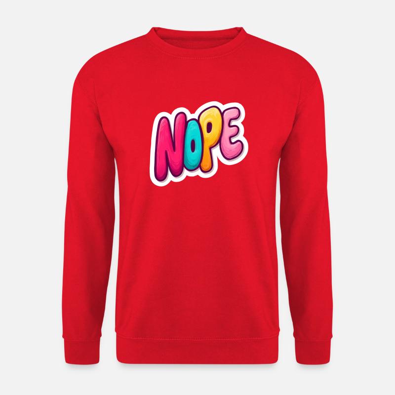 Nope - Unisex Pullover - Rot