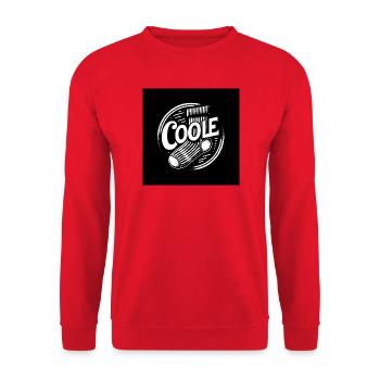 Coole Socke Socken und lustiger Spruch - Unisex Pullover - Rot - Vorne - Alina (178cm) & Michal (187cm)
