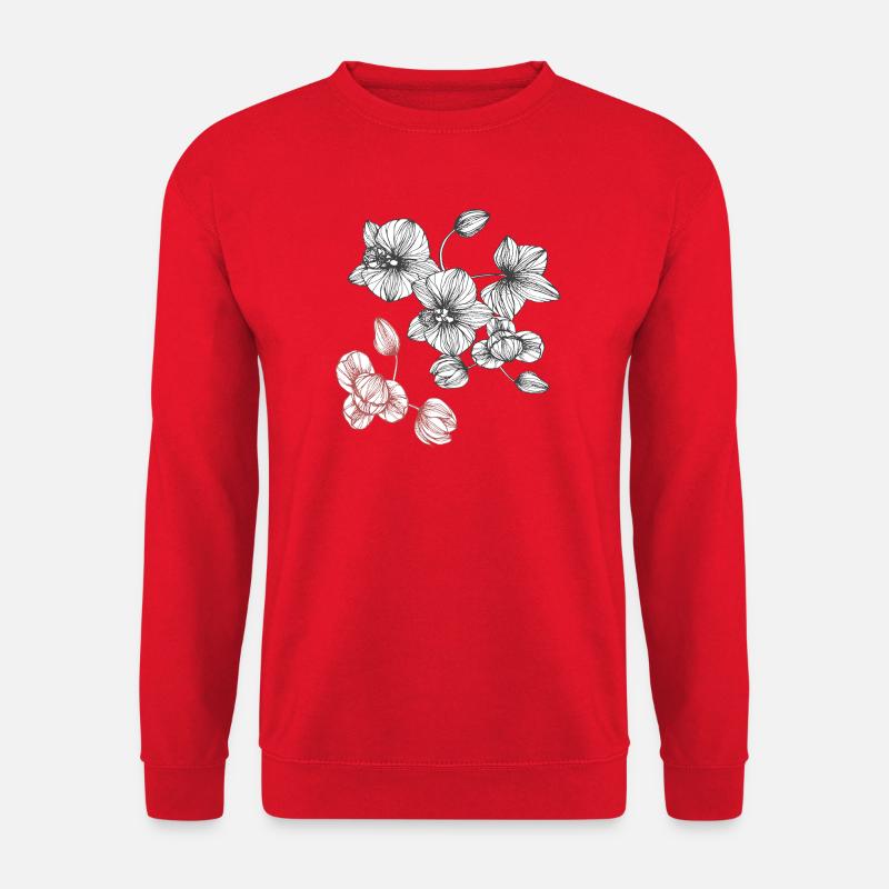 Blumenranke - Unisex Pullover - Rot