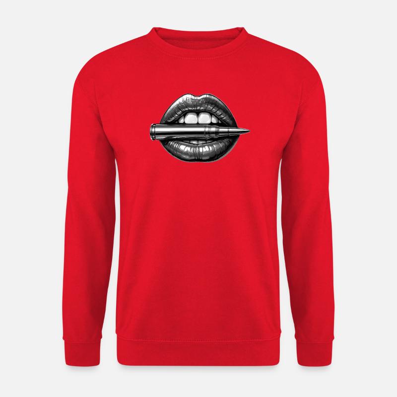 Bullet Lips - Unisex Sweatshirt - red